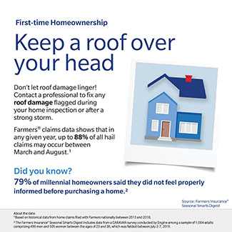 Farmers Insurance Keep a Roof Infographic